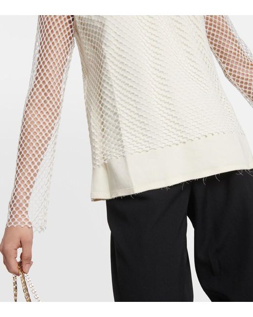 Totême Natural Layered Lace Top