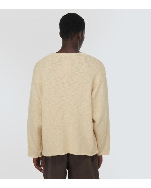 Jersey De Algodon Commas de hombre de color Natural