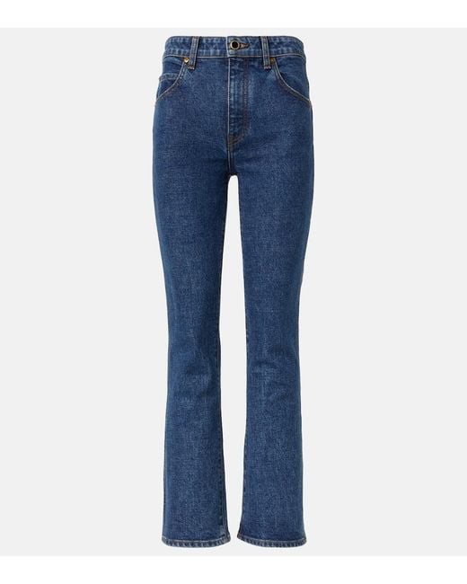 Khaite Blue Bootcut Jeans Vivian