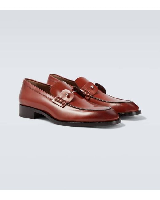 Christian Louboutin Loafers Chambeliss Aus Leder in Red für Herren