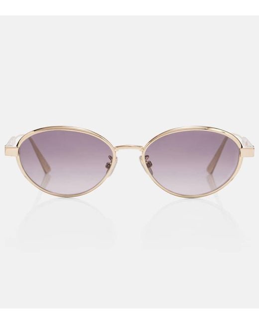 Dior Pink Diorcannage Oval Sunglasses