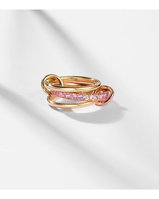 Spinelli Kilcollin White Petunia 18Kt Ring With Sapphires