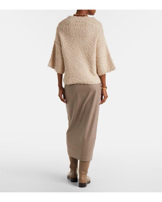 Max Mara Natural Eccelso Alpaca And Wool-Blend Sweater