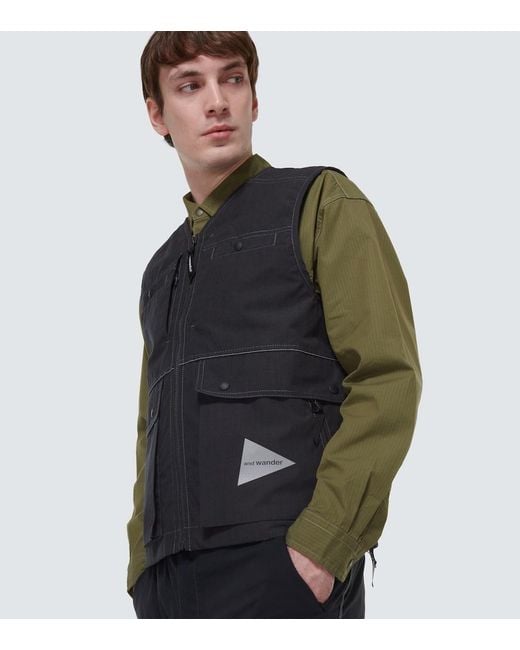 Chaleco Con Cremallera And Wander de hombre de color Blue