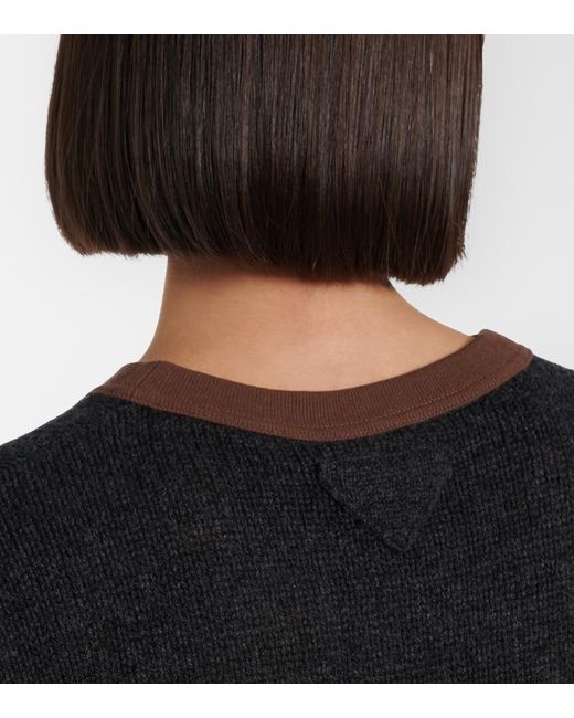 Prada Black Cashmere Sweater