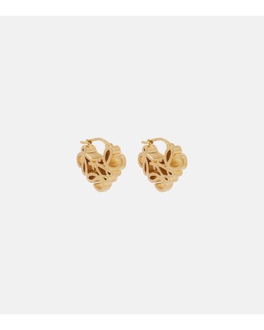 Loewe Metallic Anagram Bombe Earrings