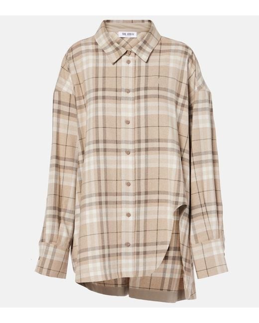 The Attico Natural Cotton-Blend Shirt