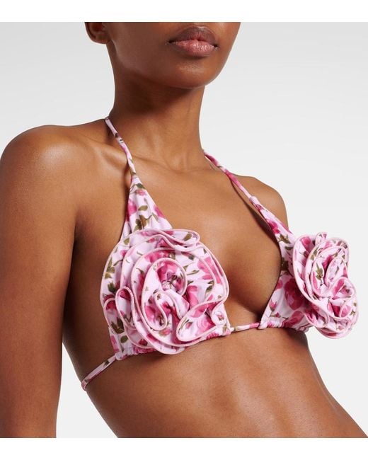 Magda Butrym Red Bikini Top