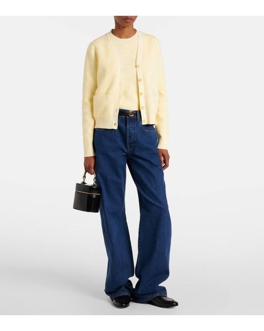 Jersey En Mezcla De Algodon Con Gg Gucci de color Natural