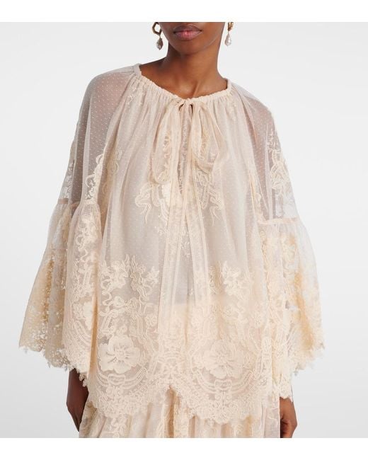 Zimmermann Natural Schluppenbluse Hypnotic Aus Spitze
