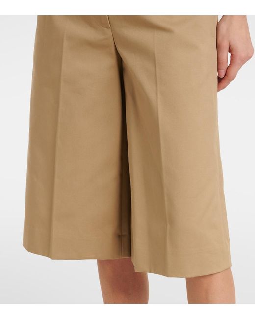 Nili Lotan Natural Erza Cotton Shorts