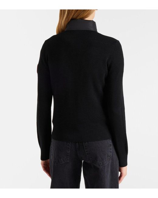 Canada Goose Black Hybridge Knit Jacket