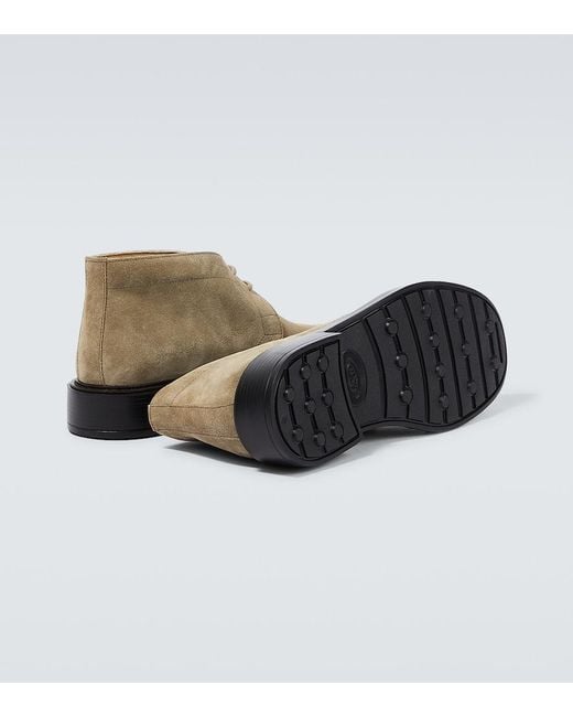 Tod's Natural Suede Desert Boots for men