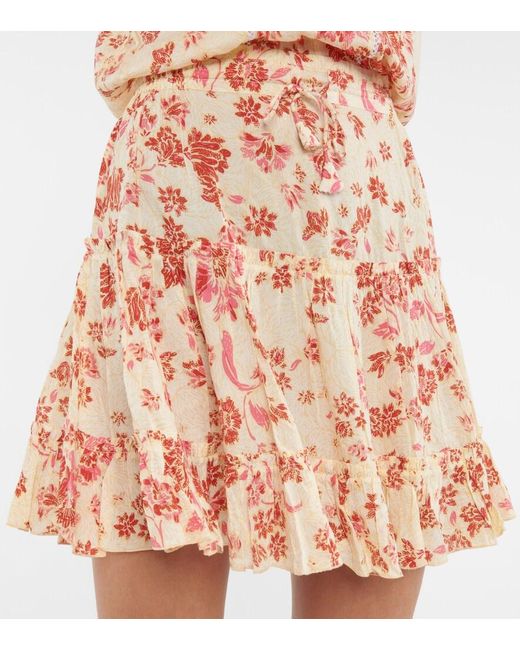 Poupette Orange Clara Floral Minidress
