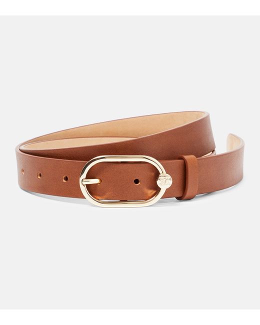 Max Mara Leather Belt in Brown | Lyst