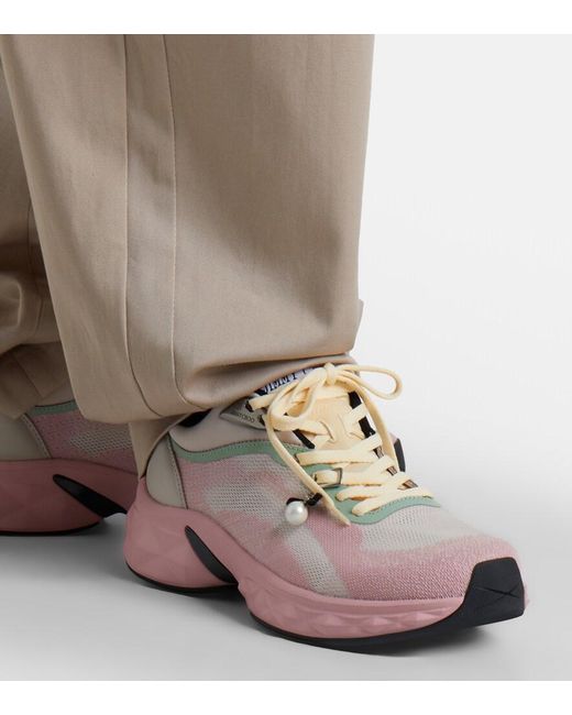 Jimmy Choo Pink Diamond Run Sneakers