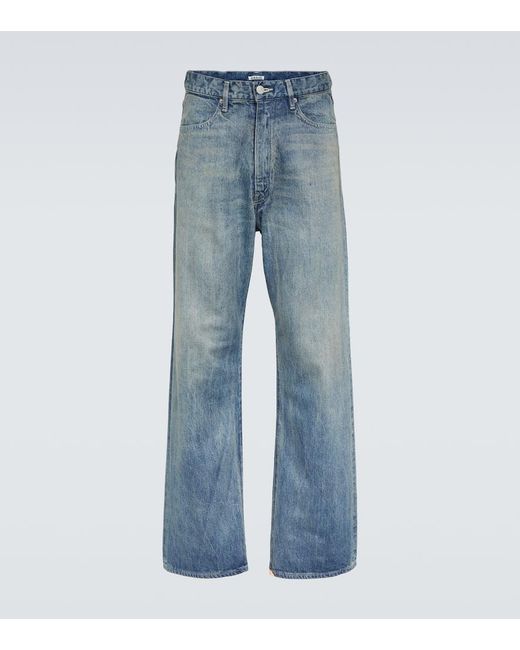 Jeans anchos Auralee de hombre de color Blue