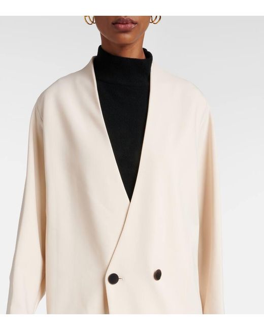 FFORME Natural Wool-Blend Maxi Dress