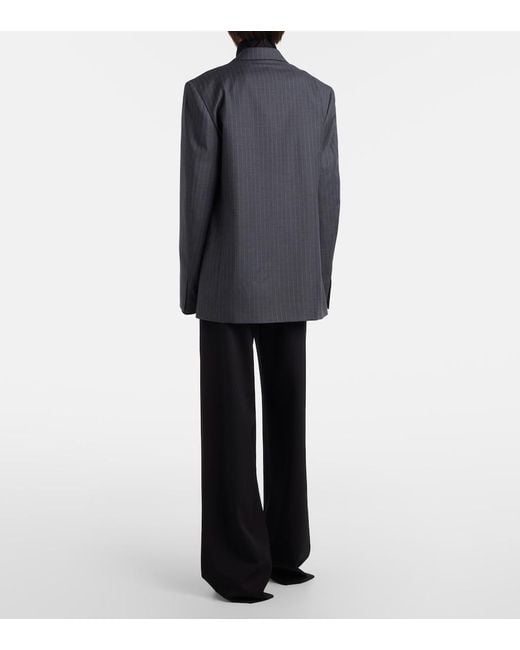 Gucci Black Wool Wide-Leg Pants
