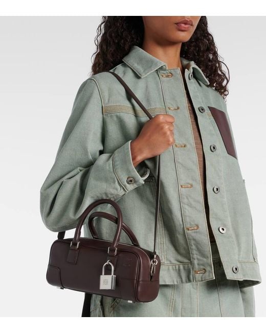 Loewe Black Amazona 23 Leather Tote Bag
