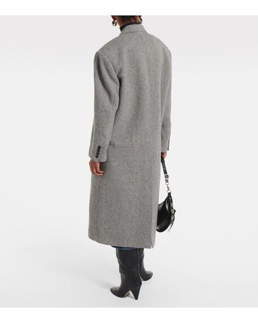 Isabel Marant Gray Wool Coat 'Lexana'