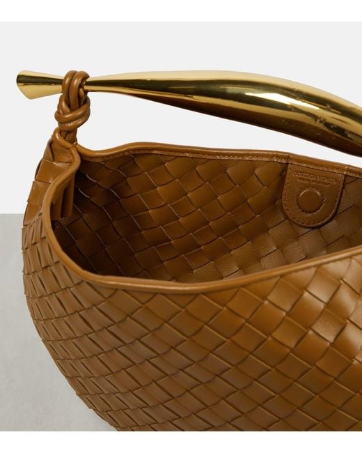 Bottega Veneta Brown Sardine Leather Tote Bag
