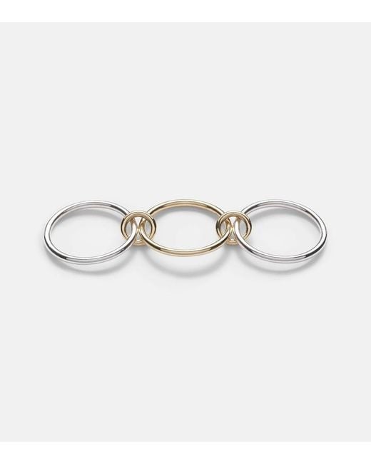 Spinelli Kilcollin Metallic Solarium 18Kt And Sterling Linked Rings
