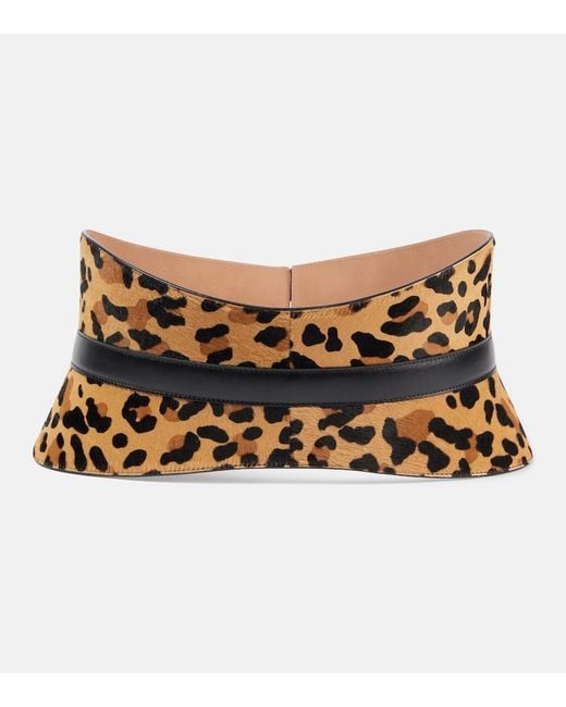 Alaïa Natural Neo Bustier Calf Hair Corset