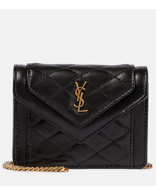 Saint Laurent Micro Gaby Quilted Leather Shoulder Bag in