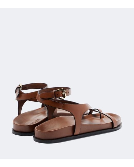 A.Emery Brown Jalen Slim Leather Sandals