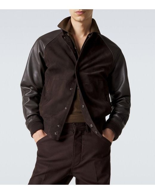 Tom Ford Black Leather Jacket for men