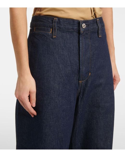 Citizens of Humanity Blue Ayla High-Rise Wide-Leg Jeans