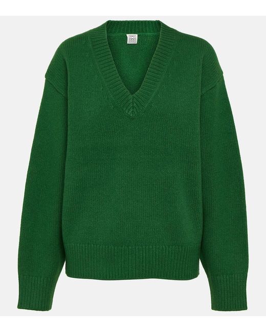 Totême  Green Pullover aus Wolle und Kaschmir