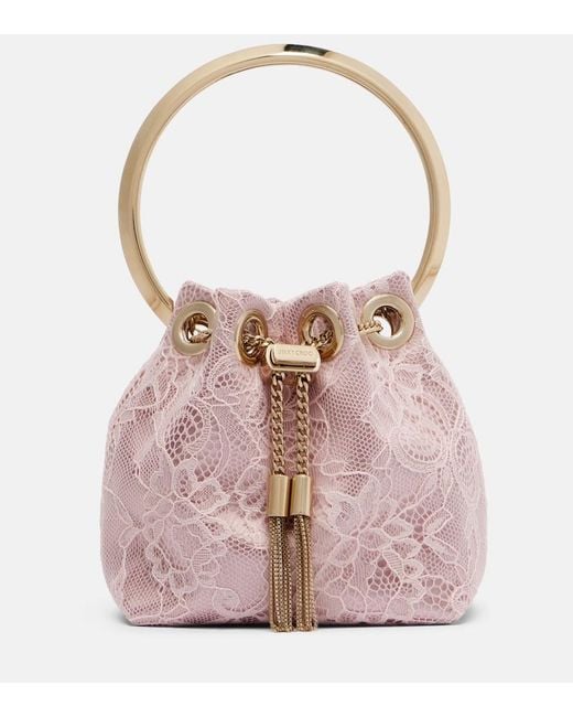 Secchiello Bon Bon Micro di Jimmy Choo in Pink