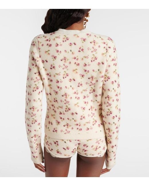 Magda Butrym Natural Wool, Silk, And Cashmere Cardigan