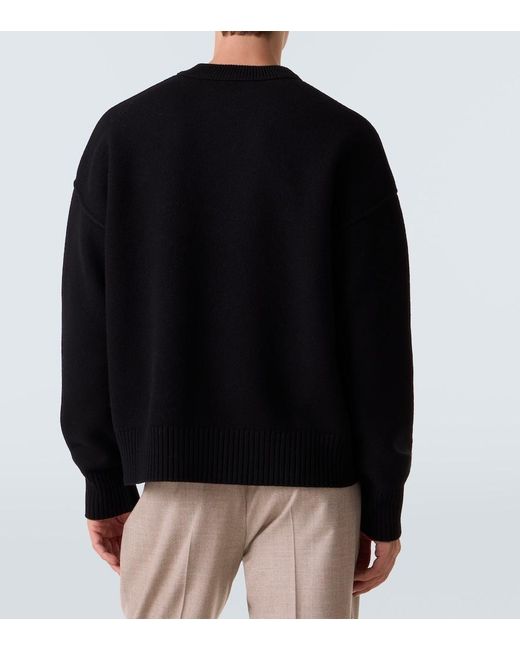 Pullover Ami De Cour di AMI in Black da Uomo