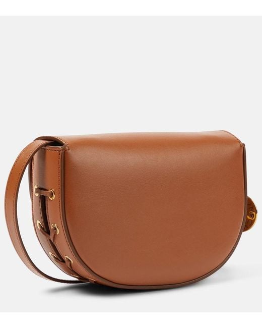 Borsa a spalla Frayme Small in similpelle di Stella McCartney in Brown