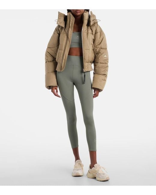 Adidas By Stella McCartney Natural Hooded Cropped Jacket