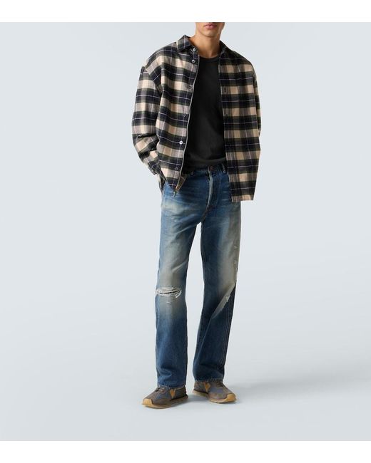 Visvim Black Jumbo Cotton-Blend T-Shirt for men