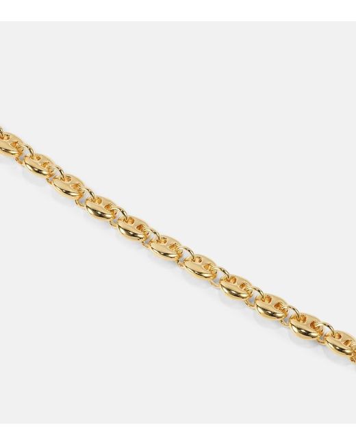 Collar Small Circle de plata banada en oro de 18 ct Sophie Buhai de color Metallic