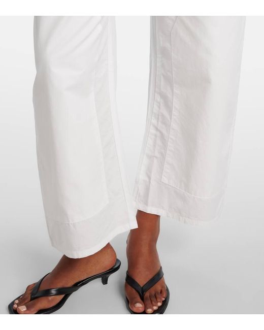 Pantalones Barrel Kyoto De Algodon Leset de color White