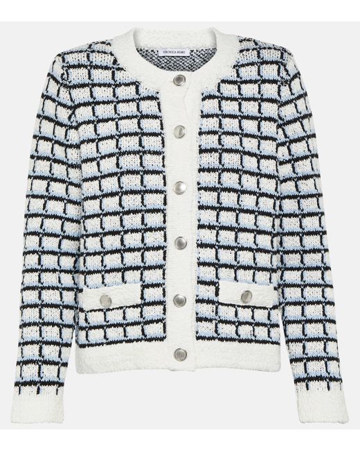 Veronica Beard Blue Lavigne Cotton Jacket