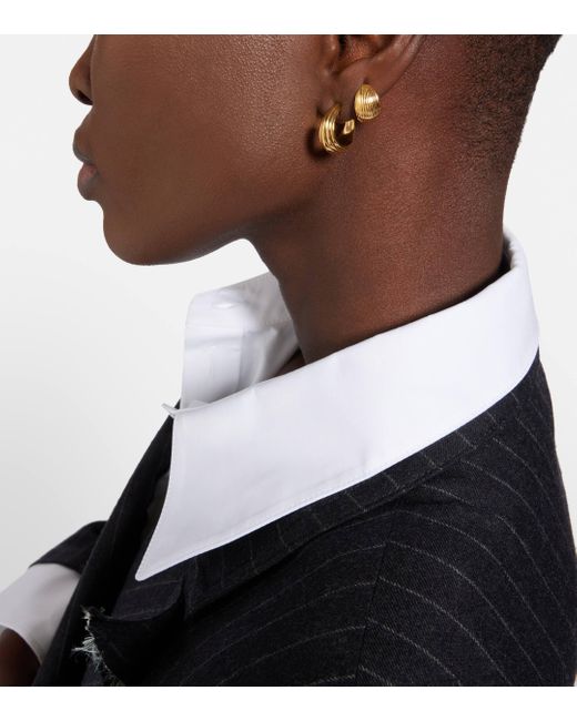 Sophie Buhai Metallic Blondeau Small 18kt Gold-plated Sterling Silver Hoop Earrings