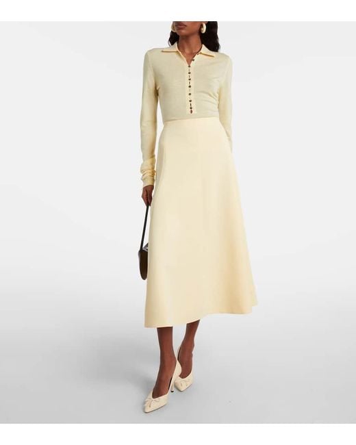 Jacquemus Natural Polopullover Aus Wolle