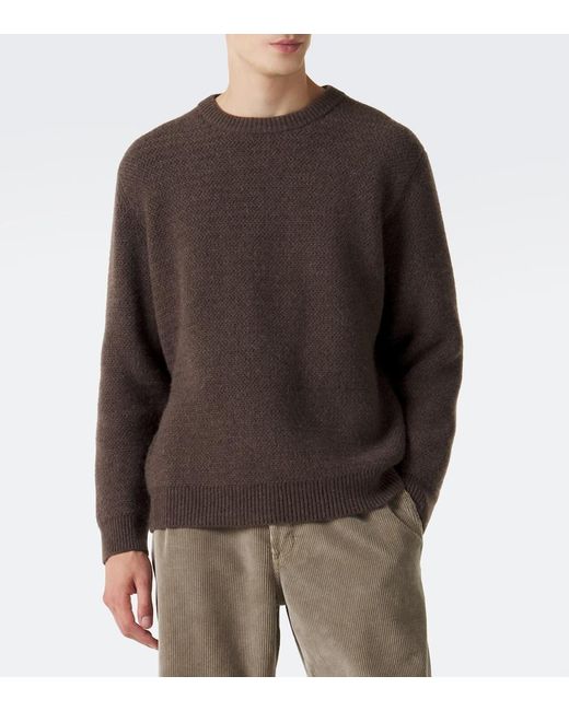 The Row Brown Anish Cashmere And Wool Sweater for men