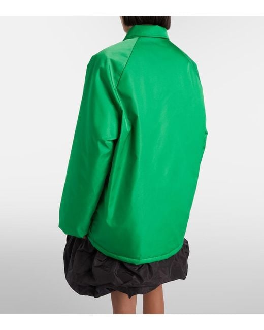 Prada Green Re-Nylon Oversized Blouson Jacket