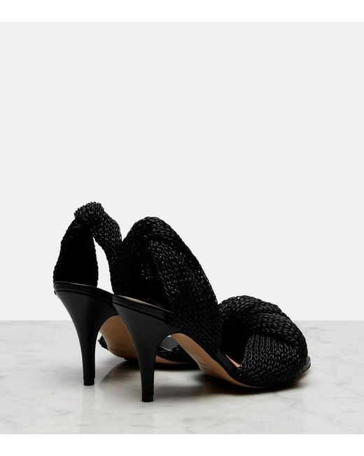 Bottega Veneta Black Grace Leather Sandals