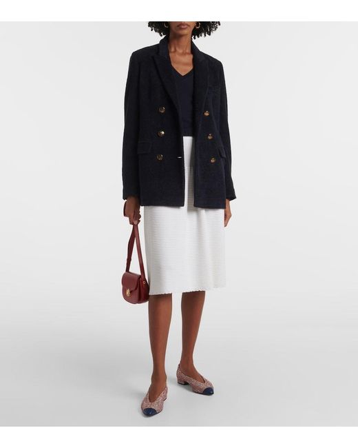 Loro Piana Blue Neo Piuma Cashmere Sweater