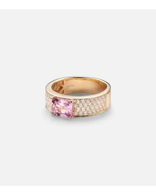 Anita Ko White 18Kt Ring With Sapphire And Diamonds