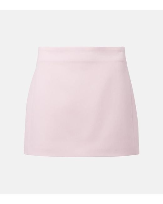 Wardrobe NYC Pink Virgin Wool Miniskirt